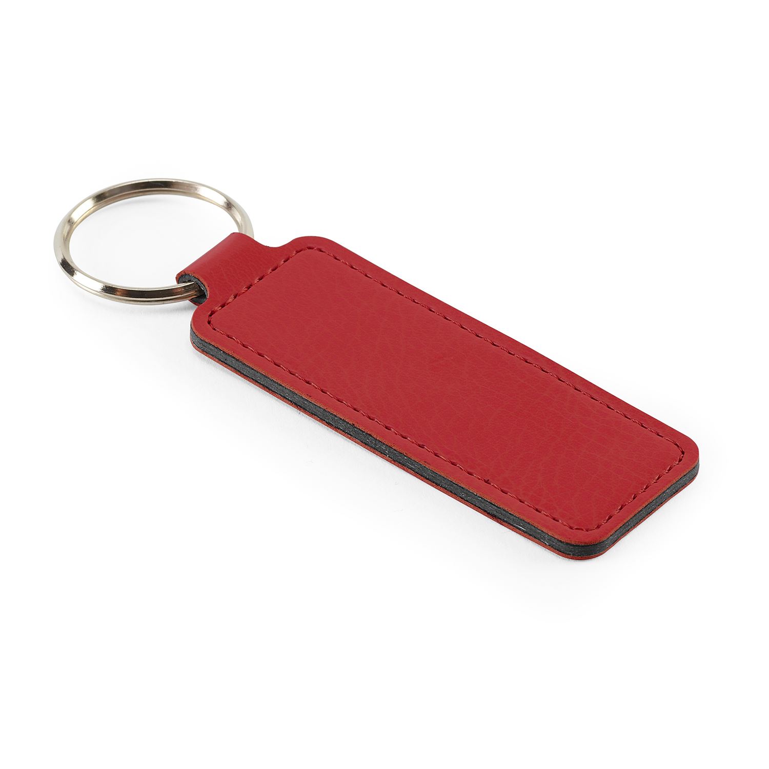 Economy Rectangular Key Fob, in Belluno, a vegan coloured leatherette ...