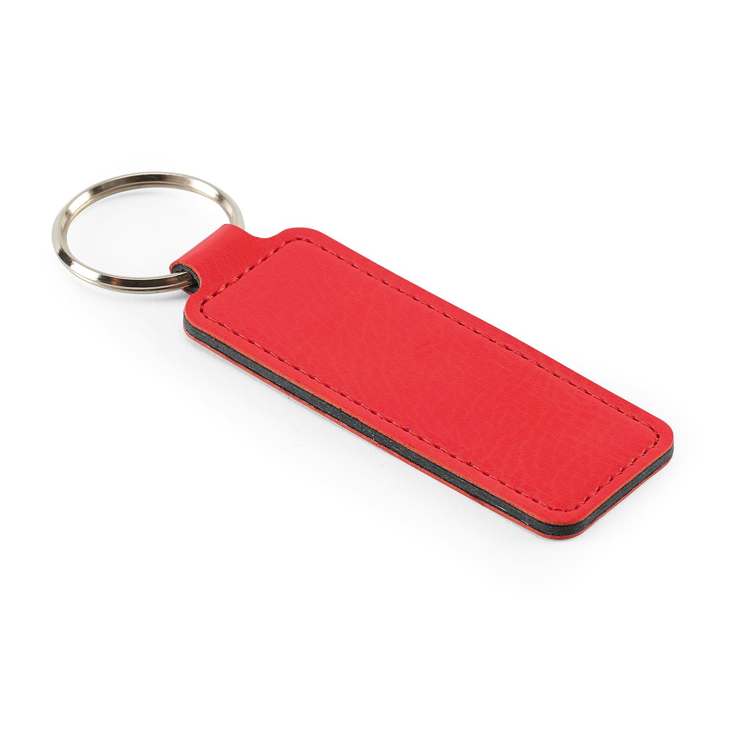 Economy Rectangular Key Fob, in Belluno, a vegan coloured leatherette ...