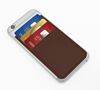 Picture of Card Case for a Smart Phone with Three Card Slots in Belluno, a vegan coloured leatherette with a subtle grain.