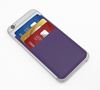 Picture of Card Case for a Smart Phone with Three Card Slots in Belluno, a vegan coloured leatherette with a subtle grain.