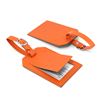 Picture of Rectangle Luggage Tag with Security Flap, in Belluno, a vegan coloured leatherette with a subtle grain.