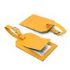 Picture of Rectangle Luggage Tag with Security Flap, in Belluno, a vegan coloured leatherette with a subtle grain.