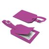 Picture of Rectangle Luggage Tag with Security Flap in Soft Touch Vegan Torino PU.