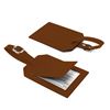Picture of Rectangle Luggage Tag with Security Flap in Soft Touch Vegan Torino PU. 