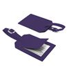 Picture of Rectangle Luggage Tag with Security Flap in Soft Touch Vegan Torino PU. 