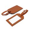 Picture of Rectangle Luggage Tag in Belluno, a vegan coloured leatherette with a subtle grain.