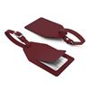 Picture of Angled Luggage Tag with security flap in Belluno, a vegan coloured leatherette with a subtle grain.