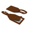 Picture of Angled Luggage Tag with security flap in Soft Touch Vegan Torino PU. 