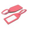 Picture of Angled Luggage Tag in Belluno, a vegan coloured leatherette with a subtle grain.