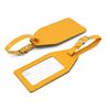 Picture of Angled Luggage Tag in Belluno, a vegan coloured leatherette with a subtle grain.