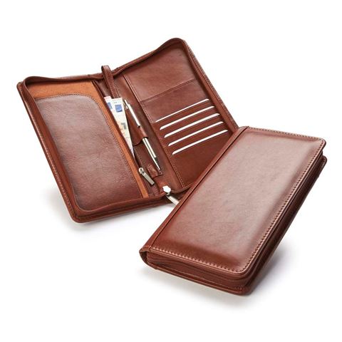 Picture of Accent Sandringham Nappa Leather Colours, Zipped Travel Wallet