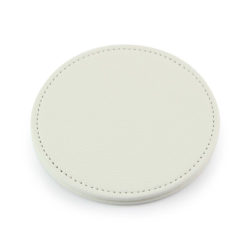 Deluxe Round Coaster in recycled Como.
