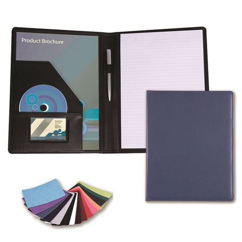 Picture of A4 Conference Folder in Belluno, a vegan coloured leatherette with a subtle grain.