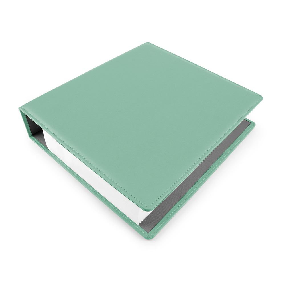 A4 Extra Wide Ring Binder in Soft Touch Vegan Torino PU. Juniper