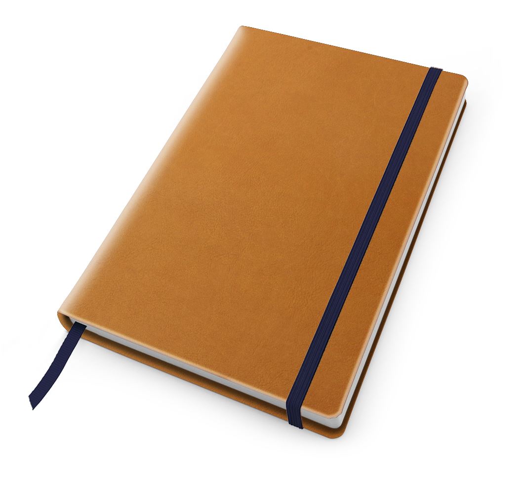 Biodegradable A5 Casebound Notebook with Elastic Strap Juniper