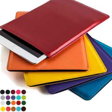 Picture of Medium Tablet Sleeve in Belluno, a vegan coloured leatherette with a subtle grain.
