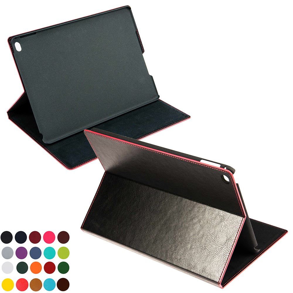 Tablet Case & Stand in Belluno, a vegan coloured leatherette with a subtle grain.