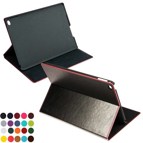 Picture of Tablet Case & Stand in Belluno, a vegan coloured leatherette with a subtle grain.