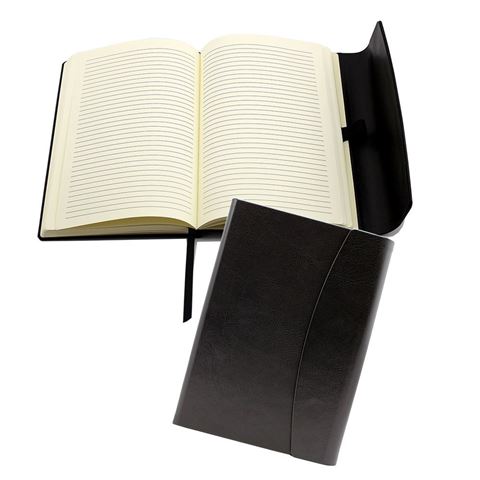 Picture of Black Belluno PU A5 Magnet Notebook