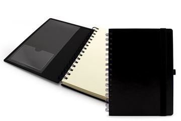 Picture of Deluxe A5 Wiro Notebook with Elastic Strap and  Pen Loop