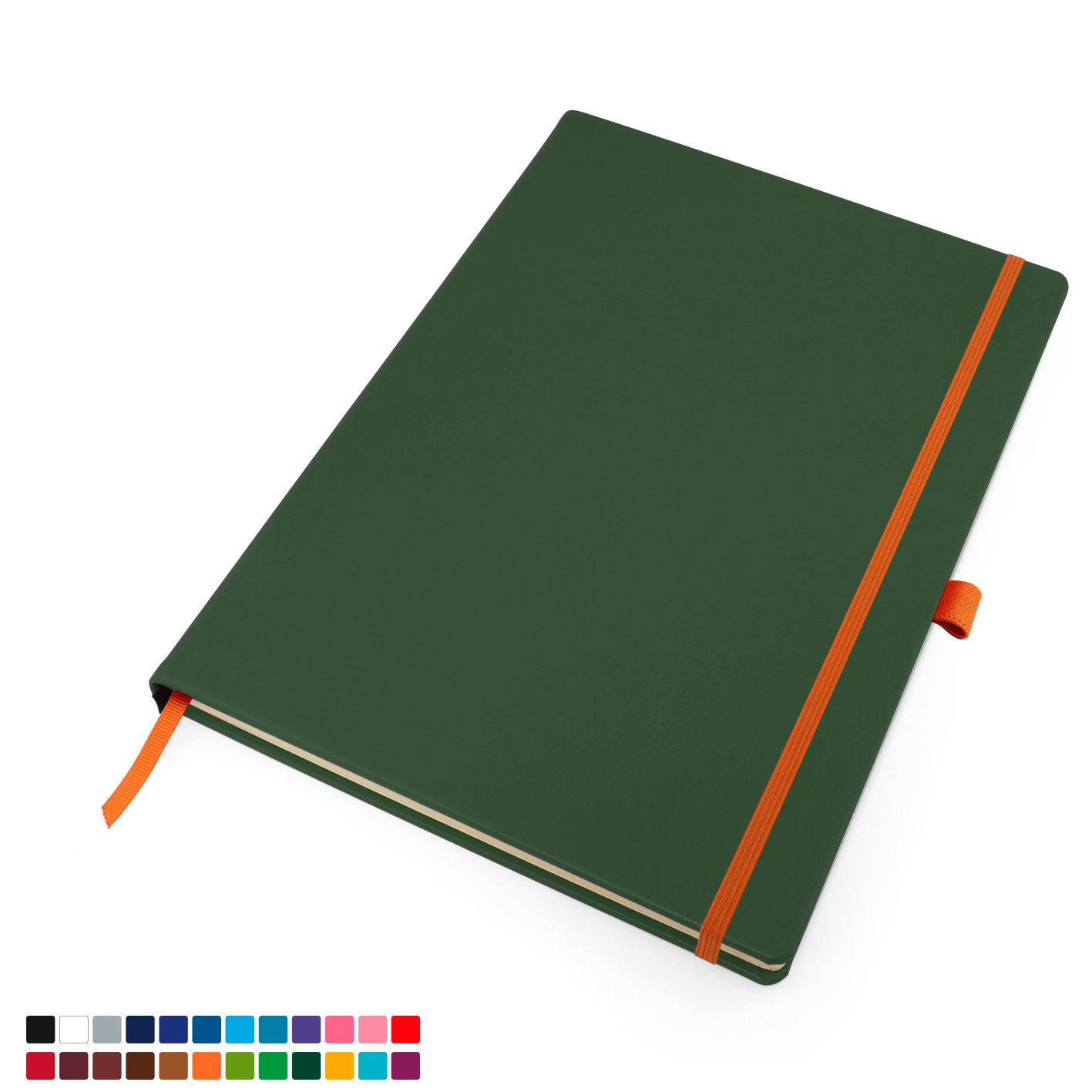 Deluxe Mix & Match A4 Belluno Casebound Notebook, thousands of colour combinations.
