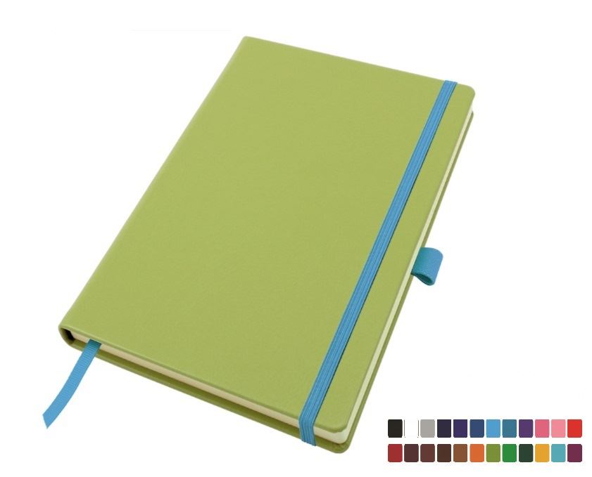 Deluxe Mix & Match A5 Belluno Casebound Notebook, thousands of colour combinations.