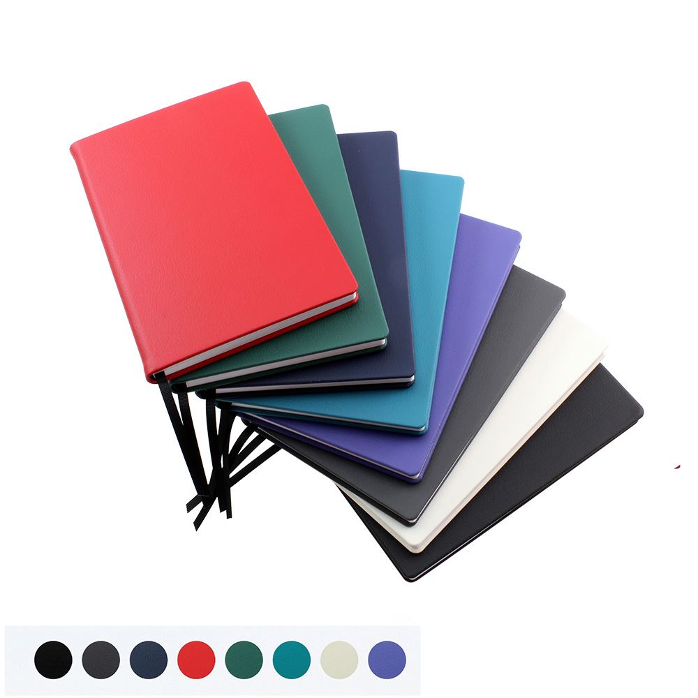 Recycled ELeather Pocket Casebound Notebook, made in the UK in a choice of 8 colours.