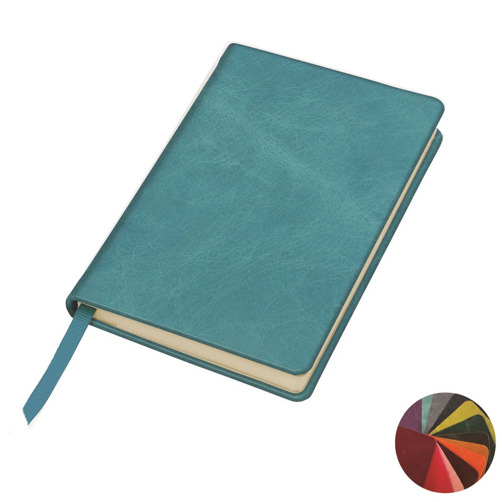 Kensington Distressed Leather Pocket Casebound Notebook