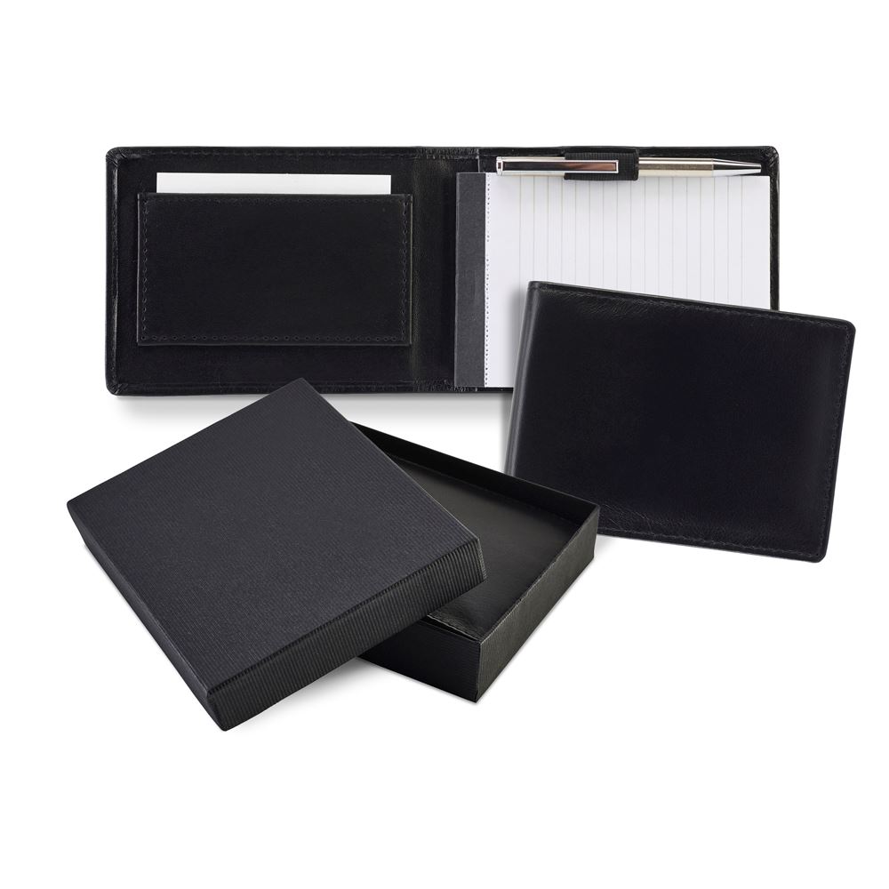 Sandringham Nappa Leather Flip Up Notepad Jotter with Pen