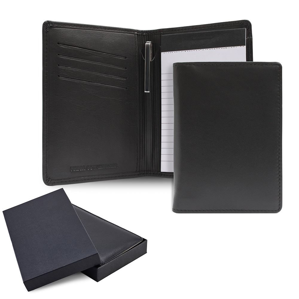 Sandringham Nappa Leather Notepad Jotter with Pen