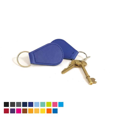 Picture of Economy Tear Drop Key Fob in Soft Touch Vegan Torino PU. 