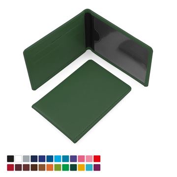 Picture of Season Ticket or ID Card Case in Belluno, a vegan coloured leatherette with a subtle grain.