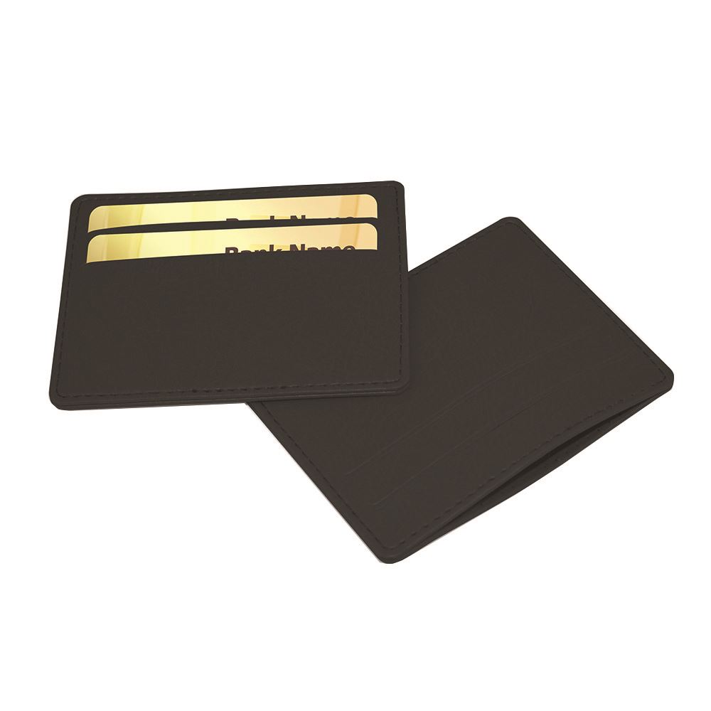 Deluxe Slimline Credit Card Case in Black Belluno