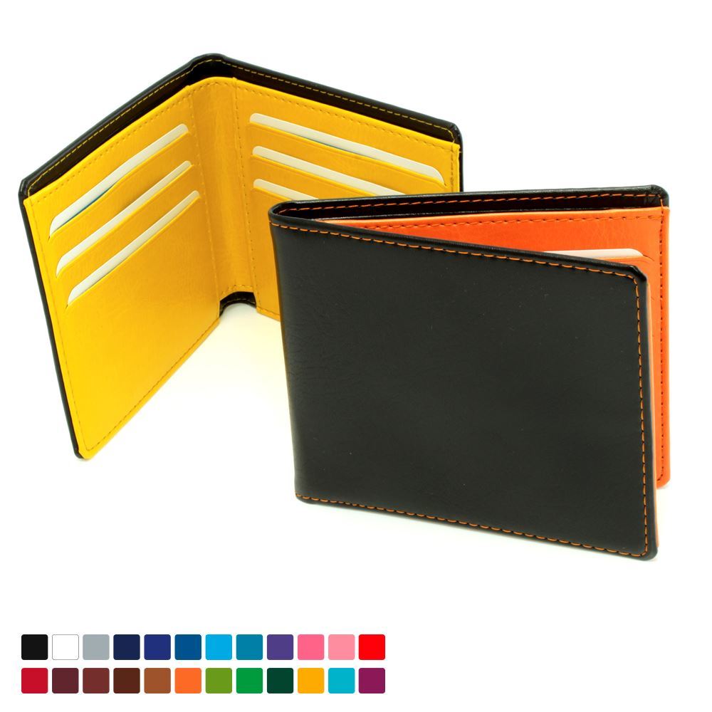 Billfold Wallet in Belluno, a vegan coloured leatherette with a subtle grain.