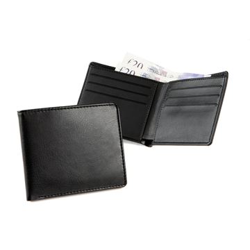 Picture of Billfold Wallet in black vegan Belluno