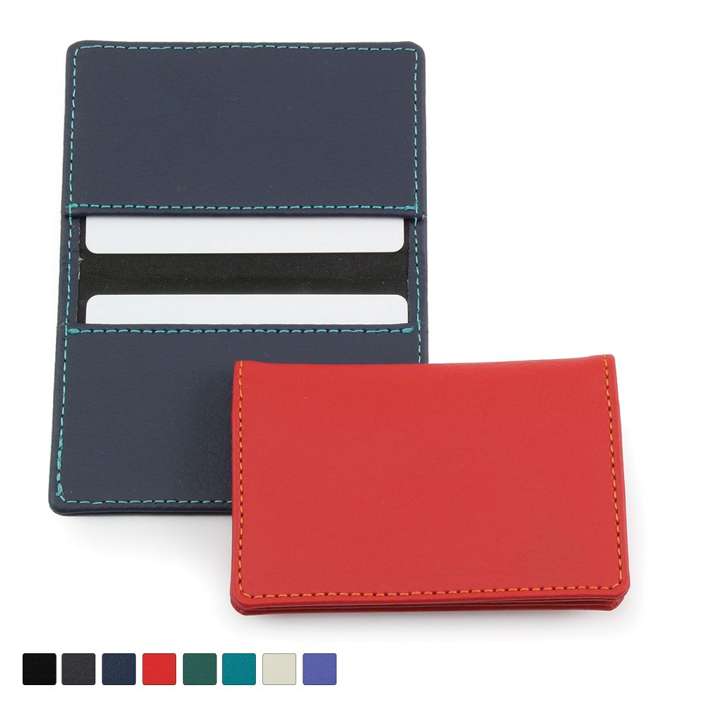 Recycled Eleather Card Case, made in the UK in a choice of 8 colours.