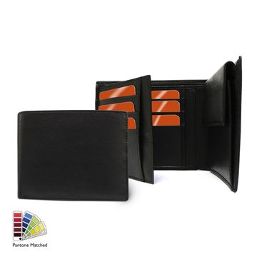 Picture of Sandringham Nappa Leather Three Way Wallet, with Coin Pocket made to order in any Pantone Colour