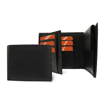 Picture of Sandringham Nappa Leather Three Way Wallet with Coin Pocket