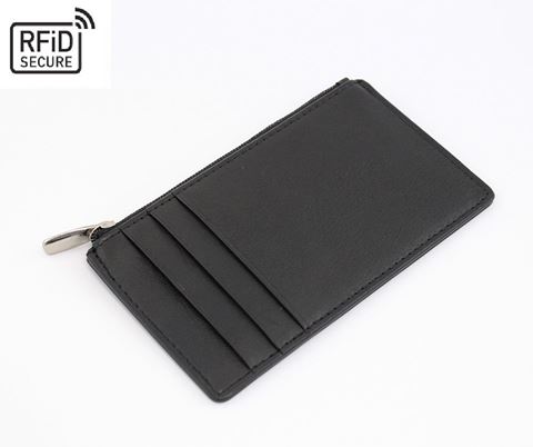 Picture of Sandringham Nappa Leather RFID Protected Card Wallet with Side Zip