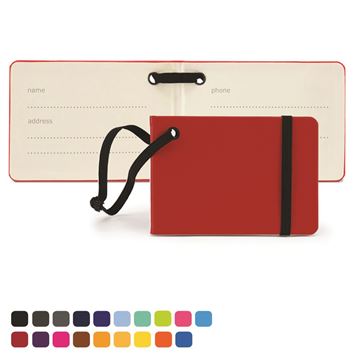 Picture of Notebook Style Luggage Tag in Soft Touch Vegan Torino PU.