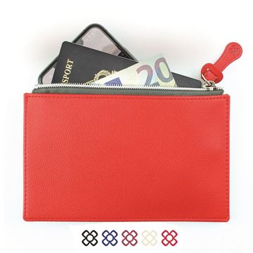Picture of Small Zipped Pouch in recycled Como, a quality vegan PU.