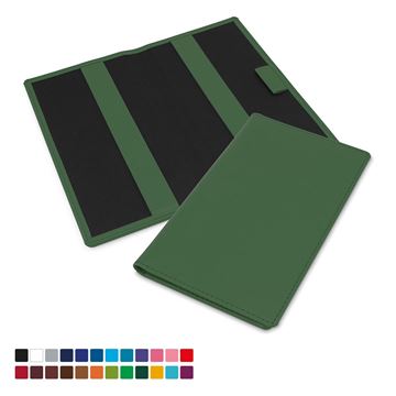 Picture of Golf Score Card Holder in Belluno, a vegan coloured leatherette with a subtle grain.