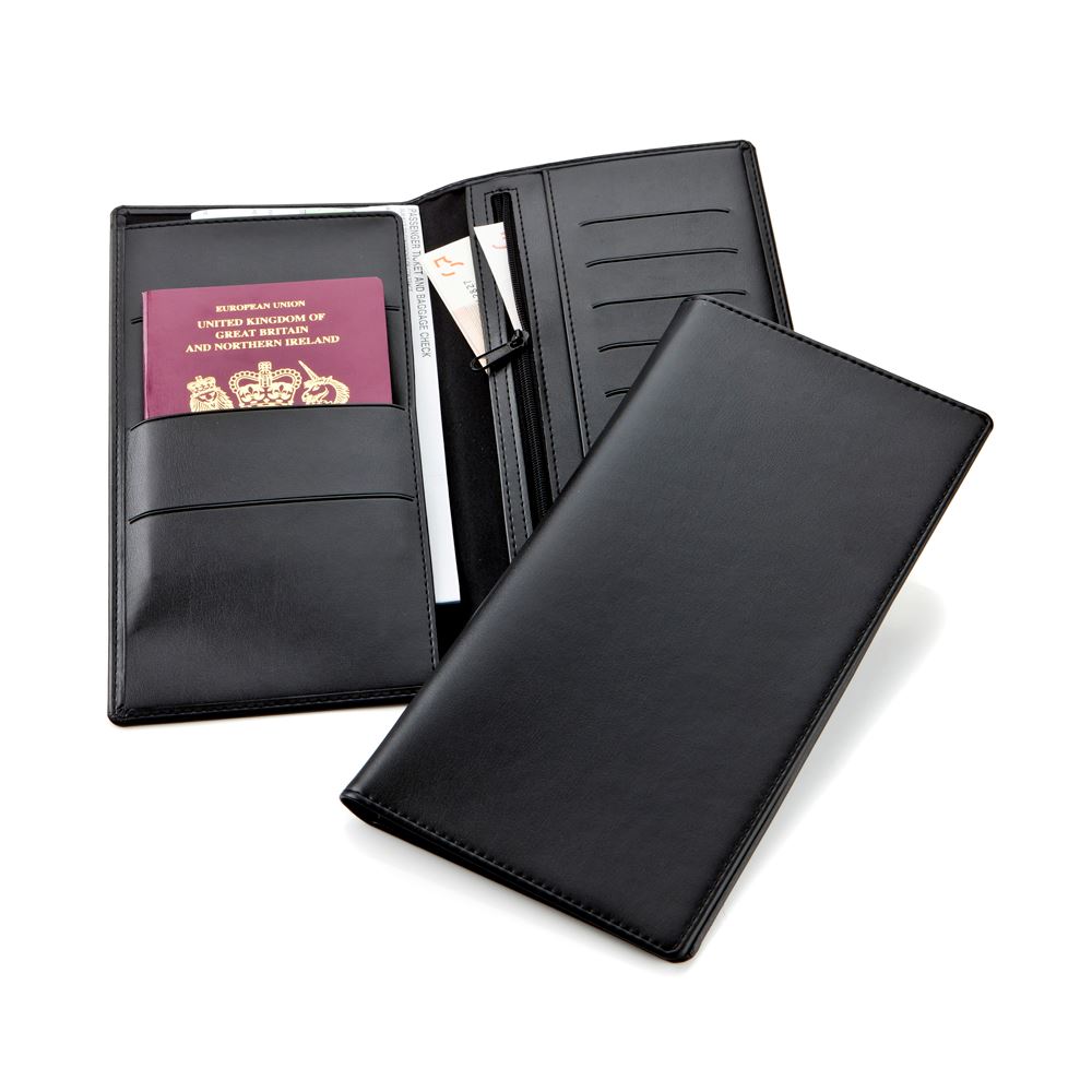 Black Belluno Deluxe Travel Wallet 