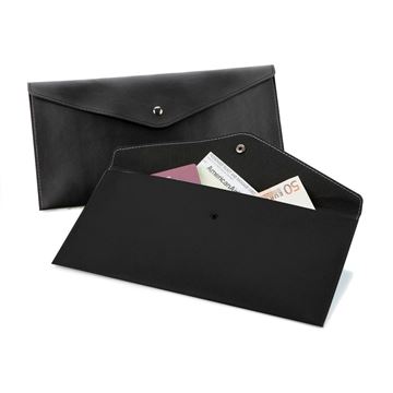 Picture of Black Belluno Envelope Style Travel or Document Wallet