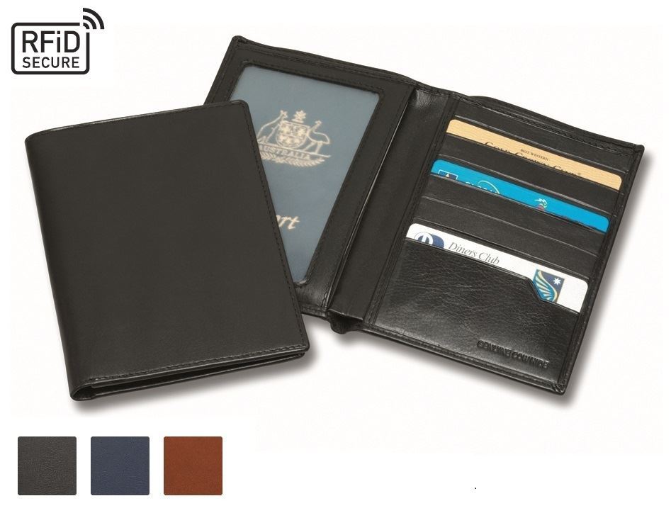 Accent Sandringham Nappa Leather Colours, Deluxe RFID Passport Wallet