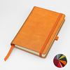 Picture of Coloured Kensington Distressed Leather Pocket Casebound Notebook with Elastic Strap & Pen Loop