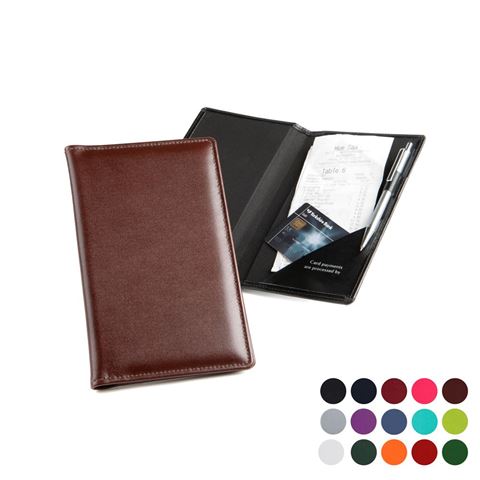 Picture of Belluno Bill or Receipt Holder made from a vegan coloured leatherette with a subtle grain.