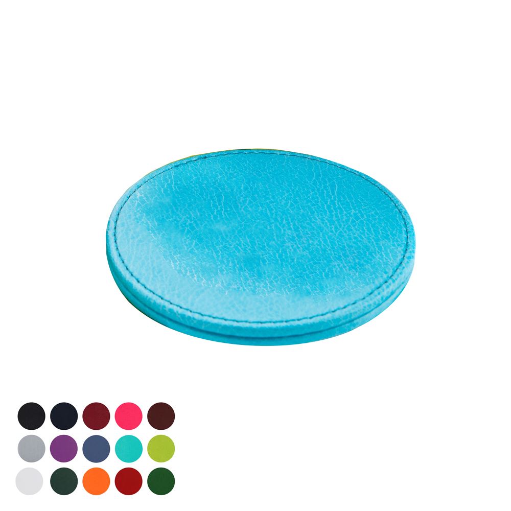  Deluxe Round Coaster in Belluno, a vegan coloured leatherette with a subtle grain.