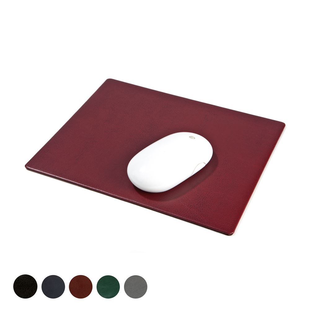 Hampton Leather Mouse Mat, made in the UK in a choice of 5 colours.