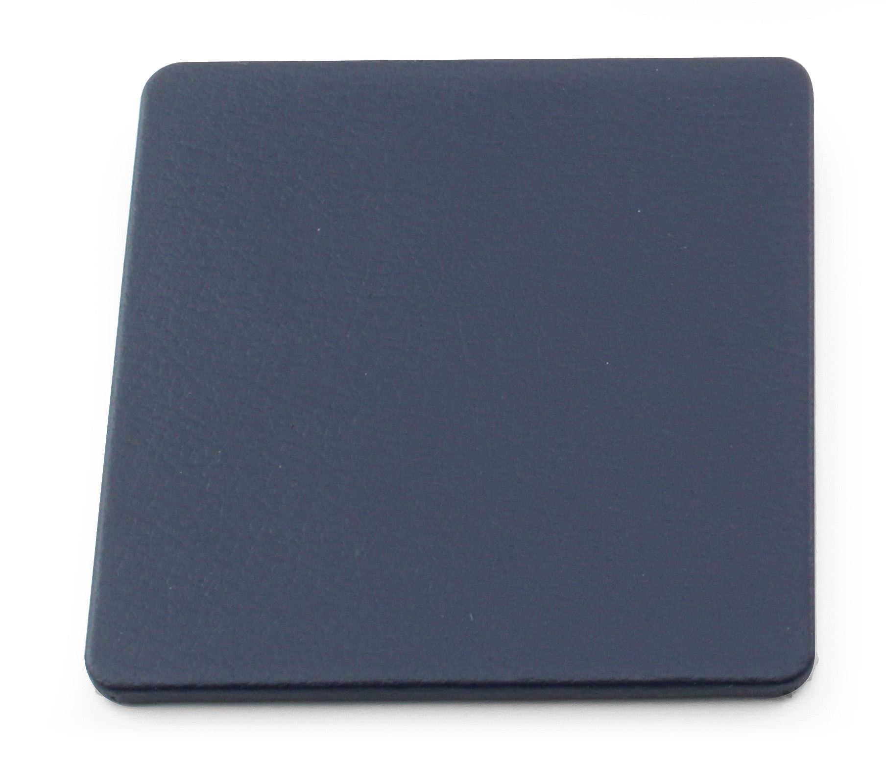 Recycled ELeather Square Stitched Coaster, made in the UK in a choice of 8 colours.